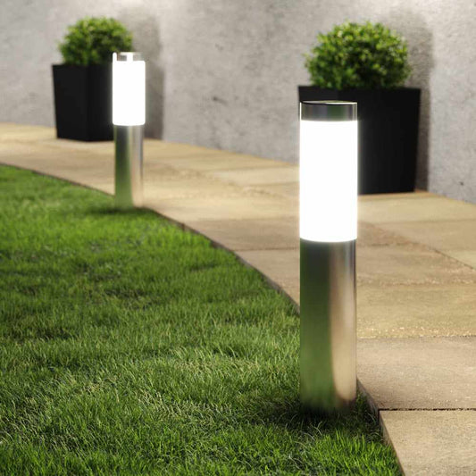 Essex Solar Post Lights Silver