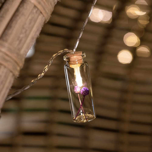 Flower Jar Festoon Lights 40' Ft