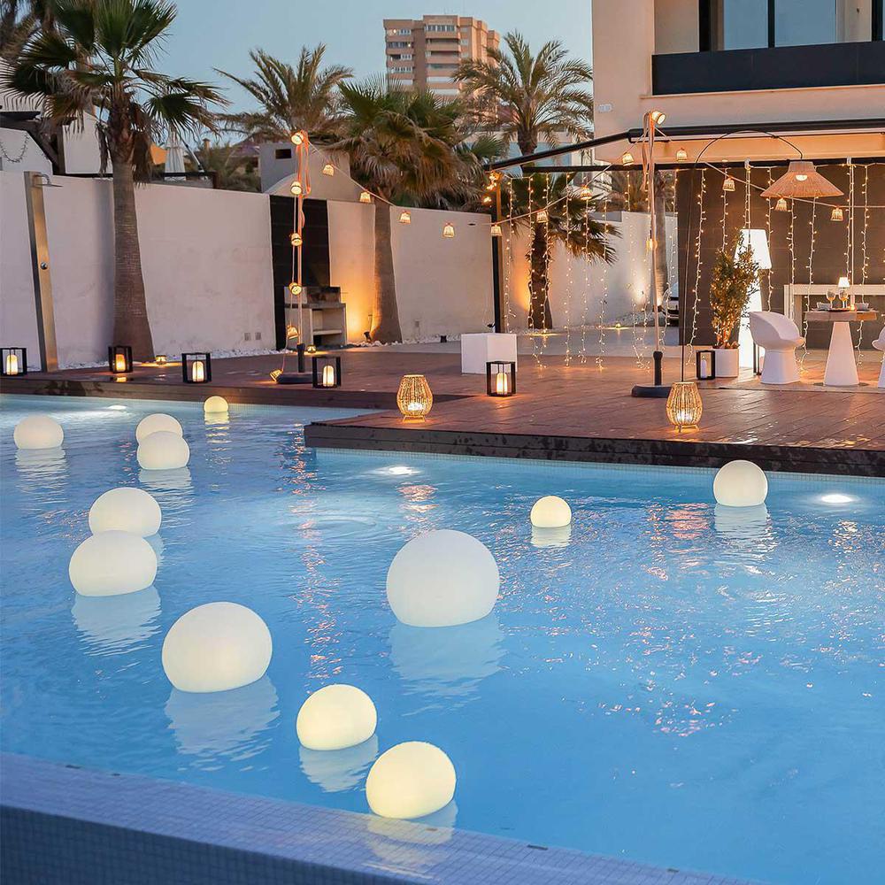 8x Floating Solar Sphere Lights