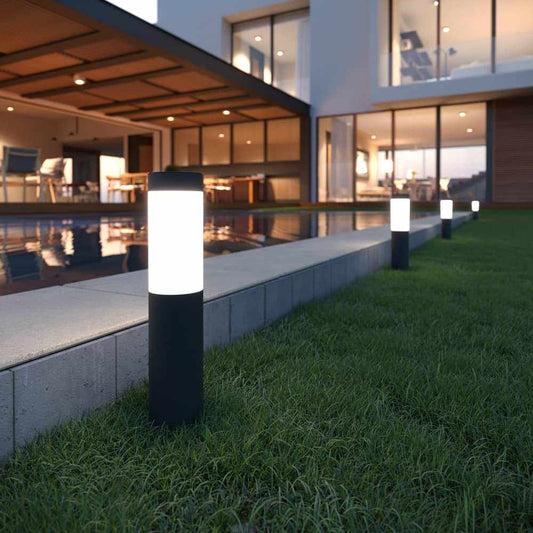 Mini Essex Solar Post Lights Charcoal