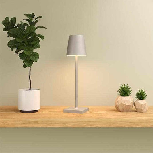 Jour Solar Table Light Grey