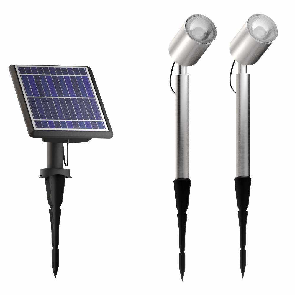 Apollo DualWhite Solar Spotlights (Set Of 2)