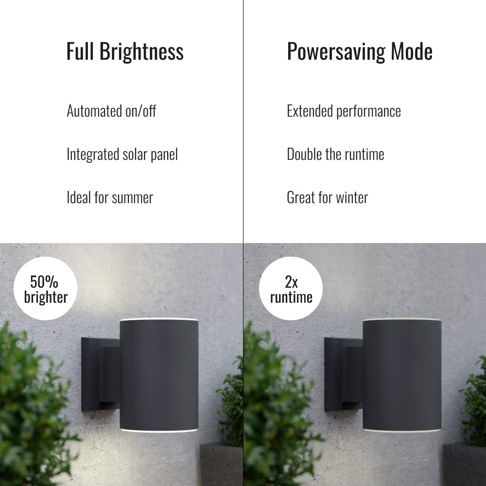 x6 Truro Solar Up & Down Wall Lights