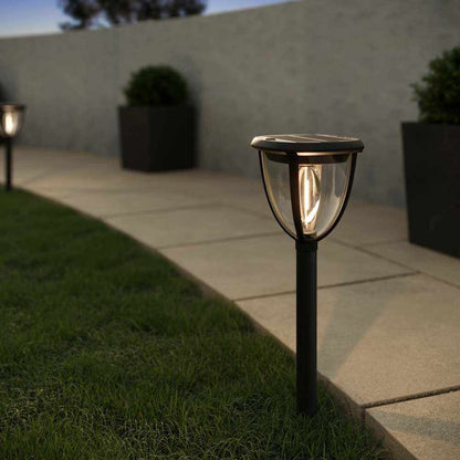 x3 Guildford 3-in-1 Solar Wall, Garden & Pillar Lights