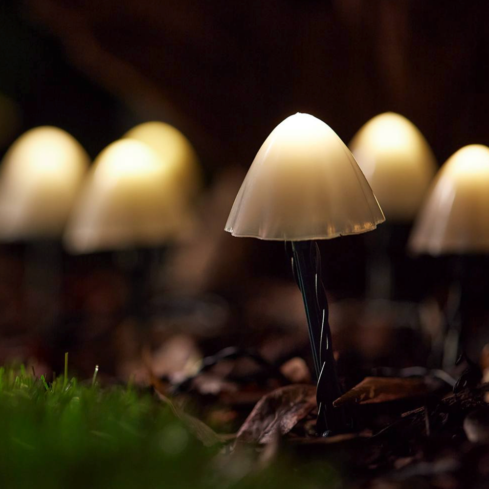 x36 Mini Solar Mushroom Lights