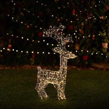 x2 Solar Reindeer Lights - NEST & FLOWERS